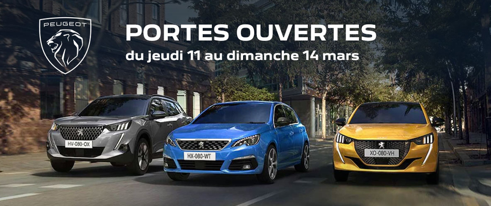 Portes Ouvertes Peugeot Du 11 Au 14 Mars